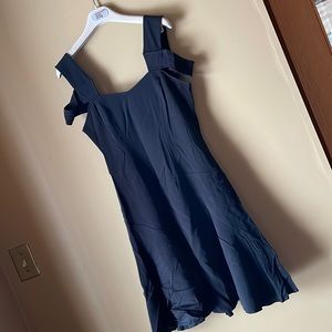 Z SPOKE by ZAC POSEN sz6 cold should LBD dress gored flared skirt